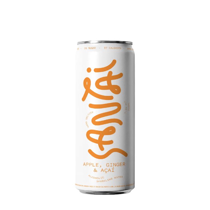 Santai Apple Ginger Acai Seltzer (6 Can)